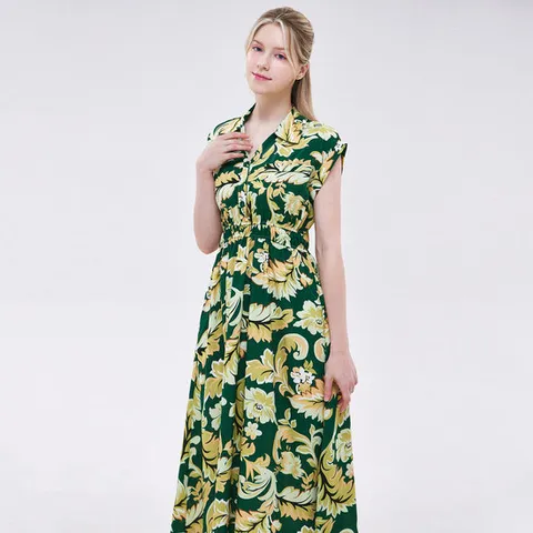 [ 롯데백화점 ][포커스]플라워나염밴딩롱원피스 PBVFF4M1OP3781