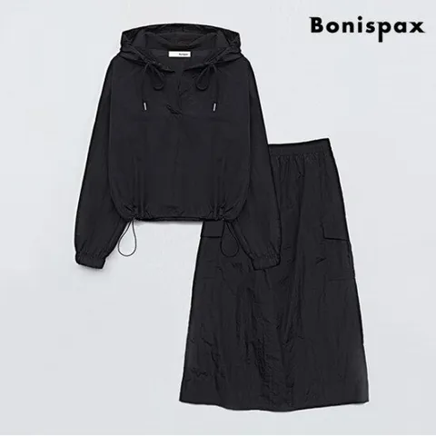 [보니스팍스]후드 스커트 셋업 (XO1OW005L0)