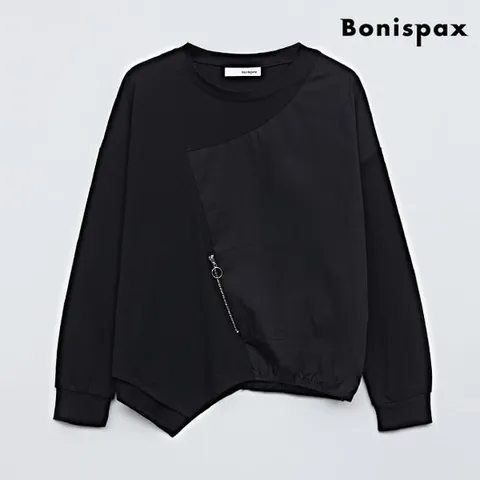 [보니스팍스]라운드 긴팔 티셔츠 (XO1LW003L0)