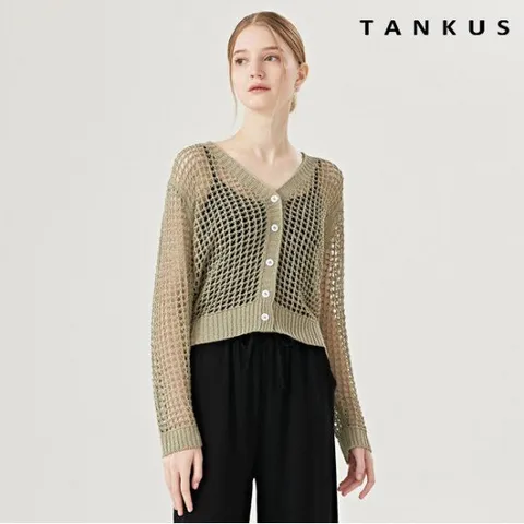 [탱커스]썸머 니트 긴팔 가디건 (TW2CD002L0)