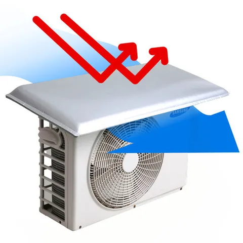 V 에어컨 실외기 커버 열차단 덮개 가림막 난연 차양