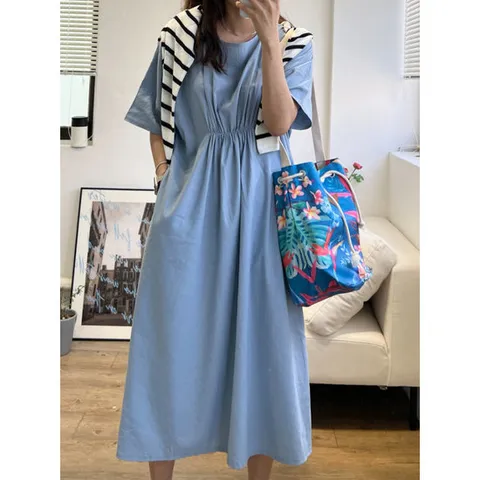 다비몽 / 로사 린넨 면 밴딩 여름 원피스(3컬러)