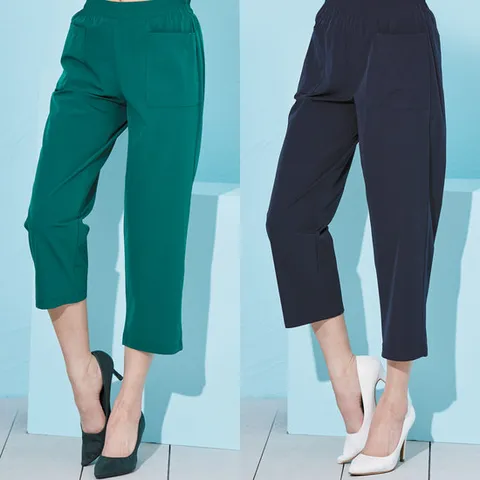 바띠 나일론 베이직 일자 팬츠 바지 홈쇼핑 엄마옷