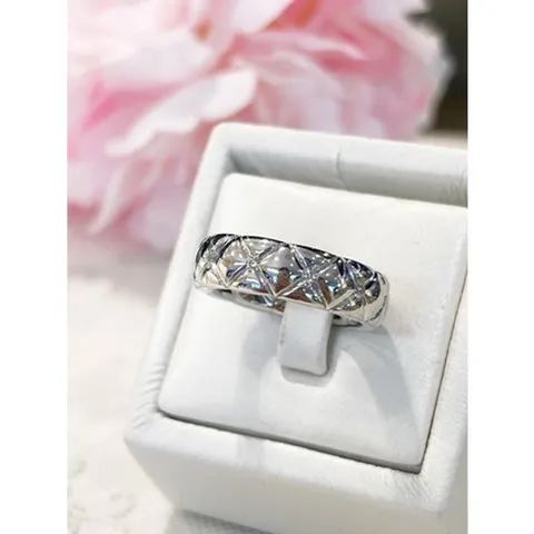 [ 현대백화점 ]미니골드 14k 아델라 미뉴엘 화이트골드 포인 반지 RRIM4221