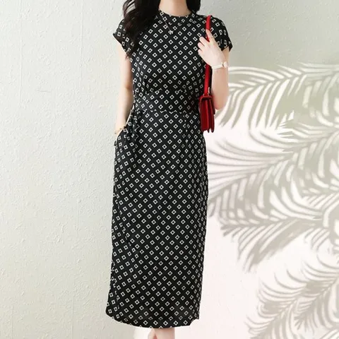 [휴드] 체스 허리밸트 H 라인 원피스