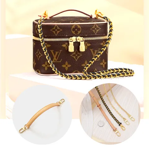 [루이비통 니스 미니] 리폼 꽈배기 체인 스트랩 110cm