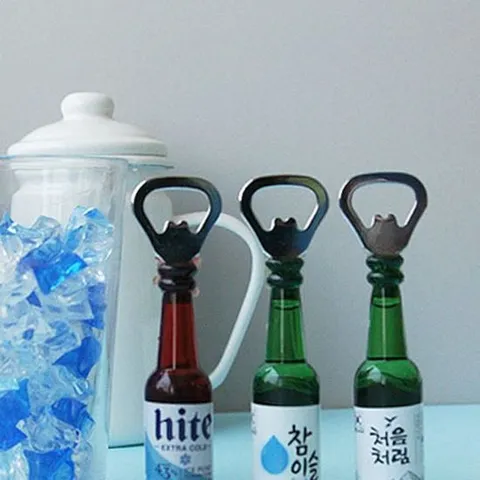 진짜 맥주병을 본 뜬 뉴 드링킹 알콜 오프너