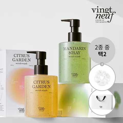 뱅네프생토노레 [58%OFF+쿠폰5%]퍼퓸 스크럽 바디워시 500ML (2종 택2)+헤어스크런치 1개+쇼핑백1장 (정가 118,000원)