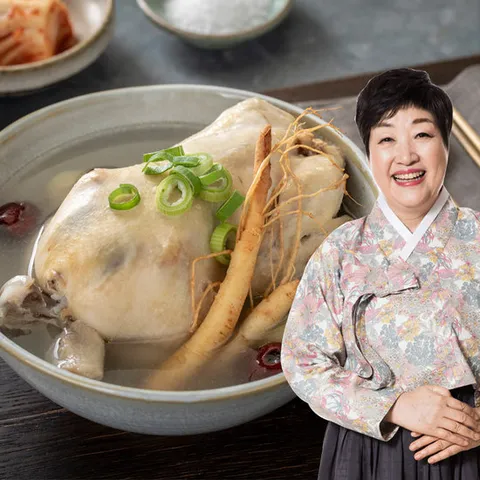 한복선 녹두품은 능이 삼계탕 1kg x 2팩(국내산 닭, 찹쌀, 마늘, 여름철 대표 보양식)