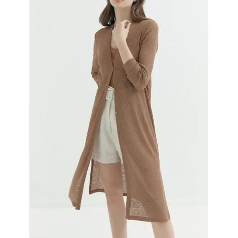 [르오트]썸머 린넨 블랜딩 로브 가디건