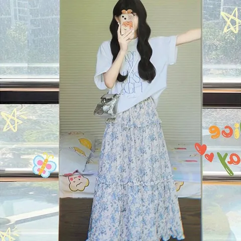 [아리엘스타일]여신 투피스 베나플라워투피스