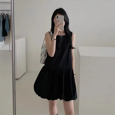 [아리엘스타일]SNS 핫템 미디원피스 펌킨벌룬원피스