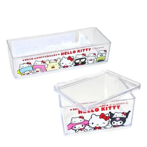 산리오 헬로키티 50주년 투명 아크릴 소품 정리함 2종