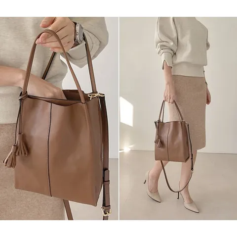 쏘울백 / 천연소가죽 엘리 토트백 (4color)