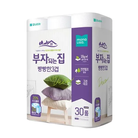 부자되는집 빵빵 3겹화장지 30m