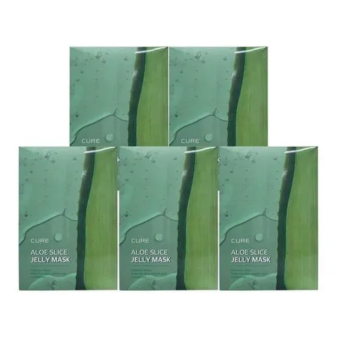 김정문알로에 큐어 알로에 슬라이스 젤리 마스크 제주 에디션 30ml 50매 Ss