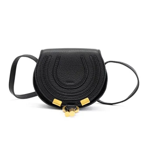 끌로에 마르씨 나노 새들 숄더백 블랙 크로스백