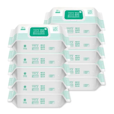 [한정수량] 베리굿 표준형 물걸레 청소포 300매 (30매x10팩)