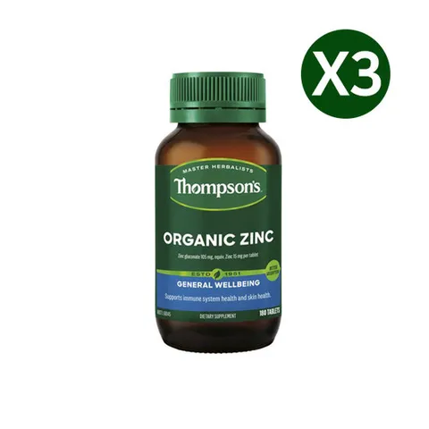 톰슨 오가닉 징크 180정 X3