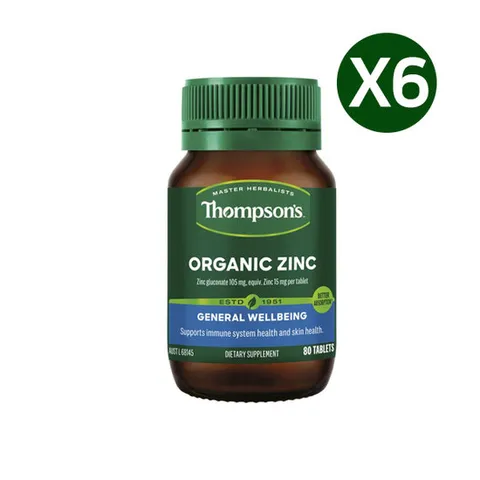 톰슨 오가닉 징크 80정 X6