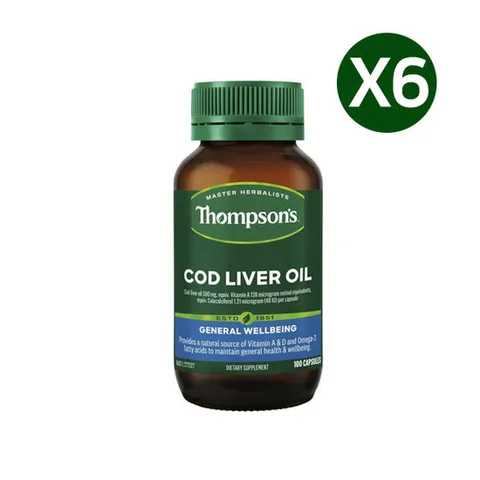 톰슨 코드 리버 오일 대구간유 100정 X6