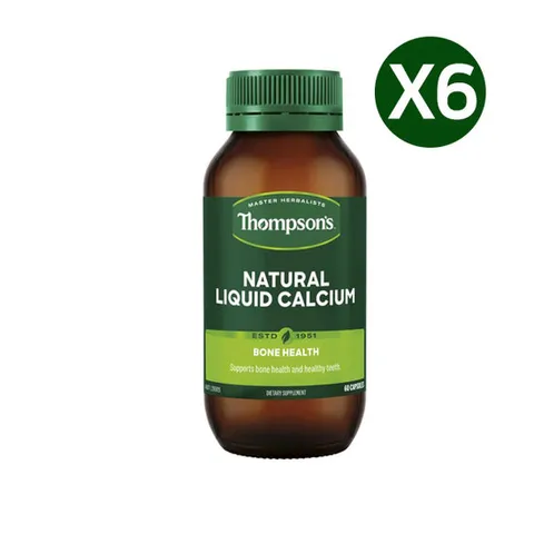 톰슨 네츄럴 리큐드 칼슘 60정 X6