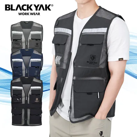 블랙야크 여름조끼 메쉬조끼 망사 등산 낚시 작업조끼