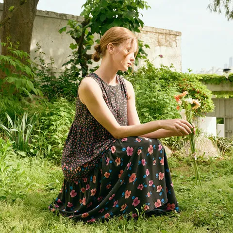 라페어 아마빌레 블랙핑크 핀턱 원피스 LWLEAOP0316-BK