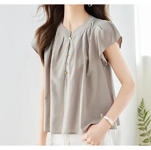 플로렌 / 벨리 반팔 썸머 블라우스 BATT026