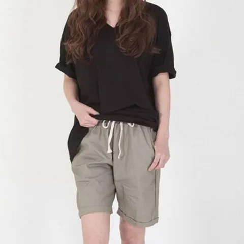 편한바지 밴딩팬츠    리넨바