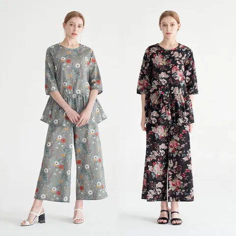 [마담코코]아사면팬츠셋업