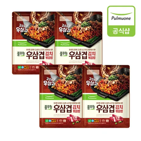 [풀무원] 우삼겹김치볶음밥 420g 4개(8인)