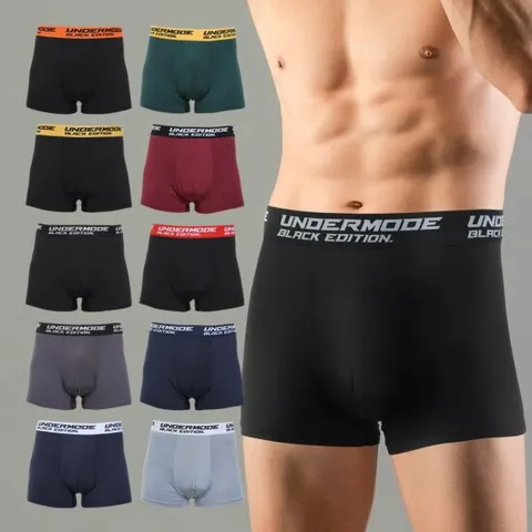 언더모드 남성 컬러밴드 사각 드로즈 팬티 10종세트