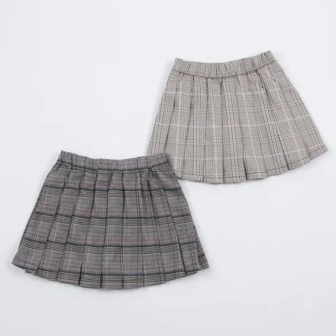 [ 롯데백화점 ][로엠걸즈(아동)]베이직 체크 스커트 치마RGWH2413C