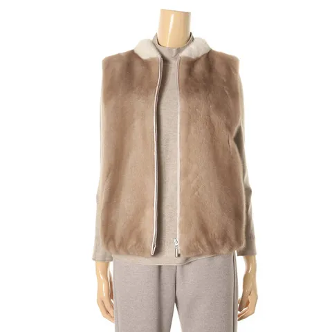 [ 롯데백화점 ][엠씨]멋스러밍크조끼C34F041