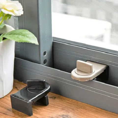 창문장금장치 도어스토퍼 걸쇠 윈도우락 스톱바