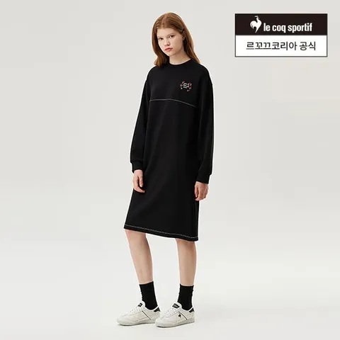 [르꼬끄공식] [60% OFF] 여성 더블텐션 루즈핏 원피스 (QP322OOP71)