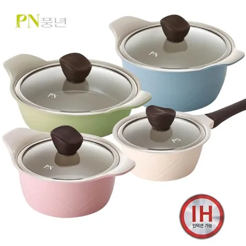 PN풍년 포시아D 올라 인덕션겸용 4종 냄비세트 (곰솥제외)
