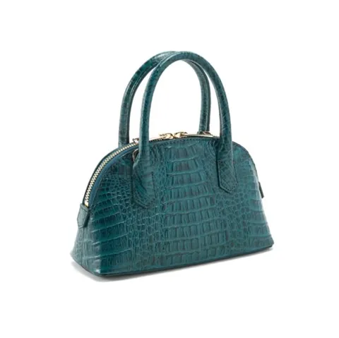 [ 롯데백화점 ][에스콰이아]여성 카이만 악어 미니 토트 크로스백 EHBFHB039GR