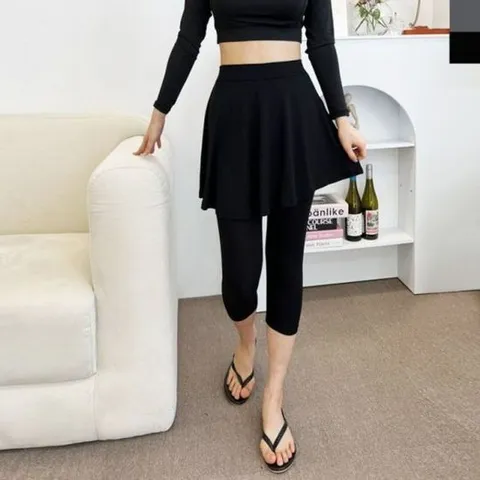 치마 데일리 뽀얌 쿨 여름 레깅스 7부 후레아 3부