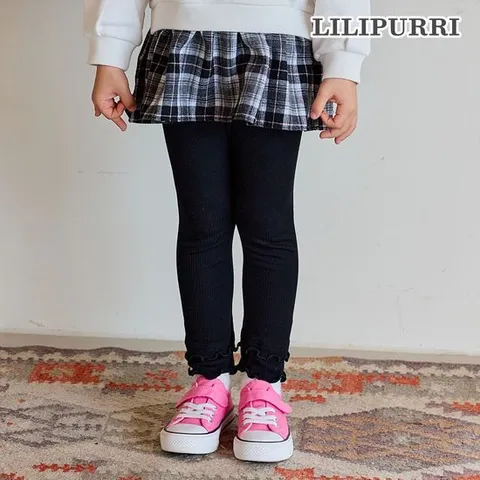 [릴리푸리]릴리푸리 물결골지레깅스(블랙)