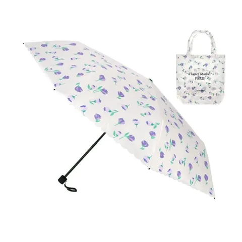 [ 롯데백화점 ][루이까또즈(우양산)]50 플라워마켓 에코백 암막코팅 3단 슬림 우양산 MULQU60079