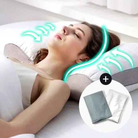 드림 목디스크 경추베개+커버세트 일자목 기능성 높이조절가능