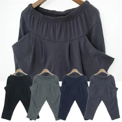 세미 면 밴딩바지  배기팬츠  캐쥬얼