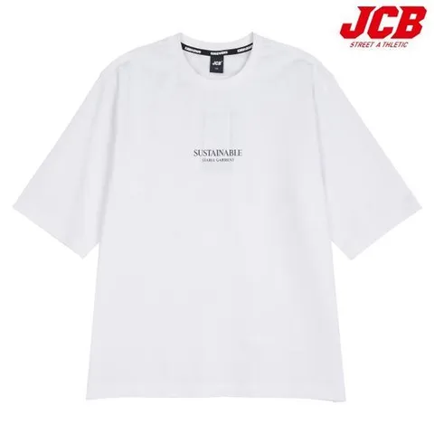 [제이씨비]7부 심플 레터 분또 티셔츠 (JBK8R502BSW)