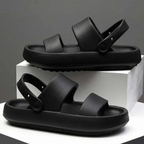남녀공용 샌들 슬리퍼 백스트랩 통굽 EVA 키높이슈즈