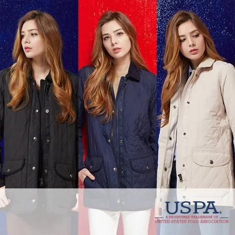 [USPA] 여성 봄 카코트 퀼팅 재킷