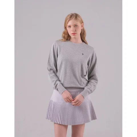 [U.S. POLO ASSN.] 봄 플레인 라운드니트 여성