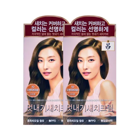 [미쟝센]려 우아채 멋내기 새치크림 오렌지브라운 7O 2입