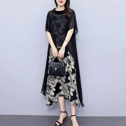 [헬리꽁땡]플라워원피스풀오버2종